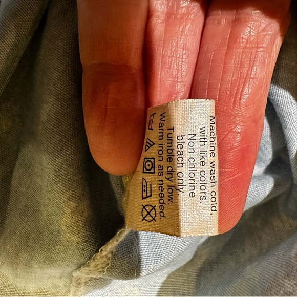 Madewell Women’s Cotton Chambray Denim Jean Light Wash Floral Button Down Shirt - Picture 4 of 8